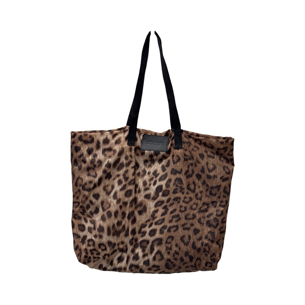 Chico's Brown Leopard Print Tote